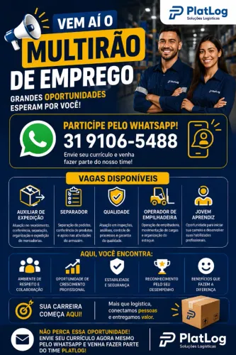 MULTIRÃO DE VAGAS CONTAGEM E RIBEIRÃO DAS NEVES
