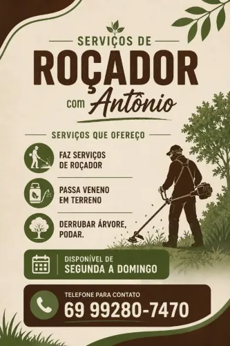 Roçador, passagem de veneno