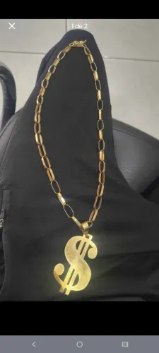 Cordão de prata banhado