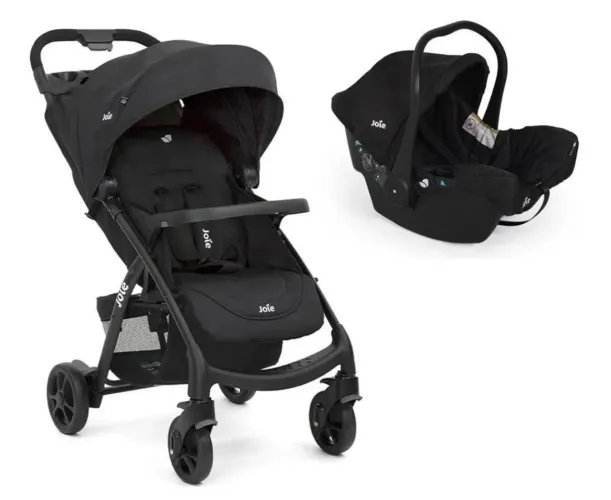 Joie Carrinho De Bebê Travel System Muze Juva Lx Ts Preto Preto