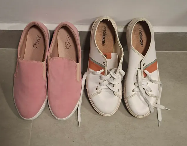 2 pares de tênis 