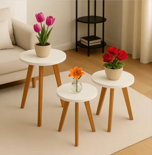 Mesa de canto 3 andares 