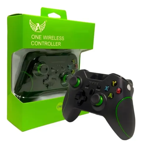 Controle sem fio compatível Xbox 360 PC PS3  Kapbom Preto