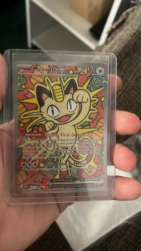 Carta Pokémon arte rara miau