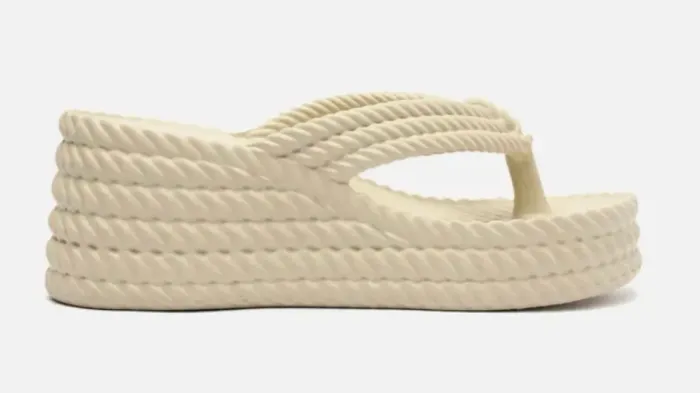 Tamanco plataforma branco Arezzo brizza