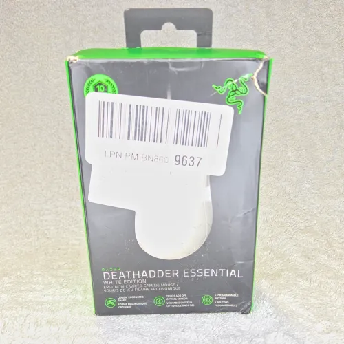 Mouse Gamer Razer DeathAdder Essential Branco (Usado 1 VEZ)