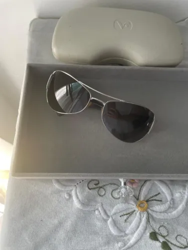 Óculos Vogue lente aviador preto com prata - espetacular!!!