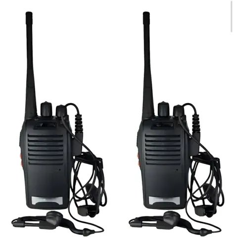 Kit 2 Radio Comunicador Walk Baofeng 777s Alcance 4km Bandas de freqüência UHF Cor Preto