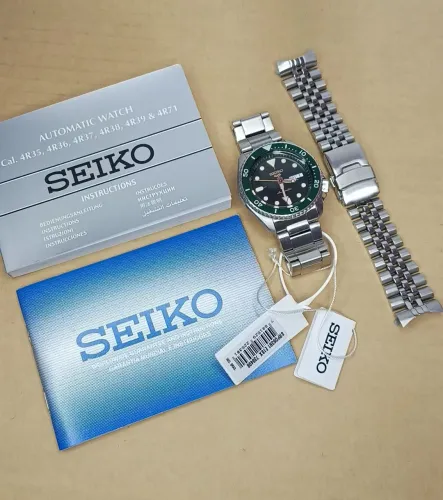 Relógio Seiko (Srpd63) com pulseira Jubilee. Obs:Relógio está sem a caixa original Seiko.