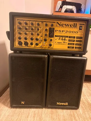 Som Profissional Newell PSP2000 MP3 + 2 Caixas Acústicas