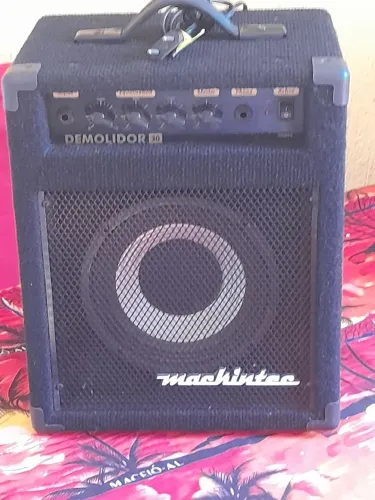 Amplificador cubo mac kinter de cor preto aveludado 110 220volts para guitarras e pianos