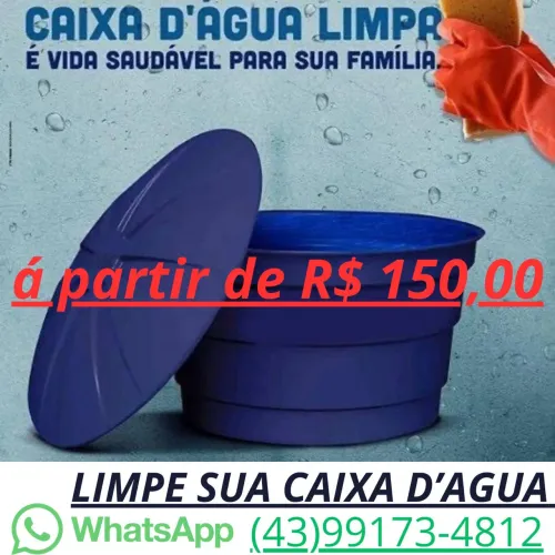 Preciso higienizar e lavar a minha caixa d?água