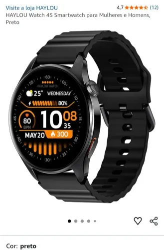 Vendo um smartwatch da haylou 4s