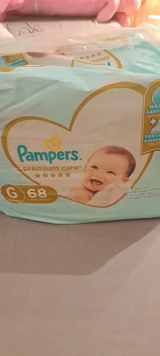 Fralda Pampers Premium Care G com 68 tiras