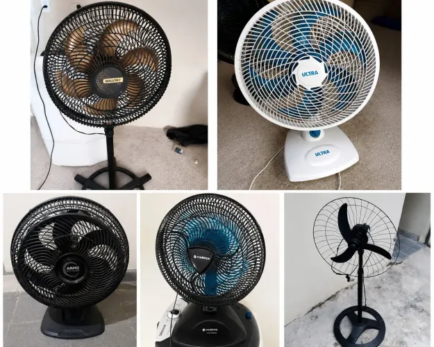 Vendo ventiladores funcionando perfeitamente