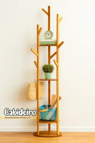 Cabideiro de Madeira