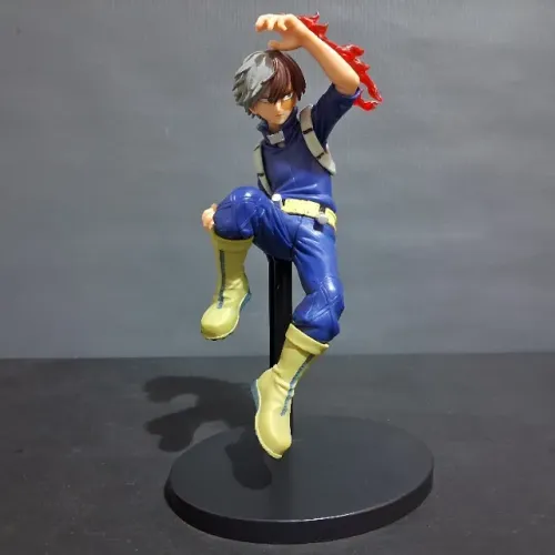 Action Figure Estatueta Shoto Todoroki Meio Quente Meio Frio em PVC My Hero Academia 21cm 