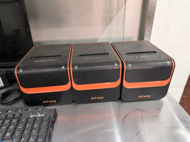 3 Impressoras Térmicas Jetway JP-800 - Cupom
