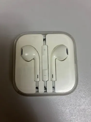 fone de ouvido iphone com cabo original sem uso terminal bananinha