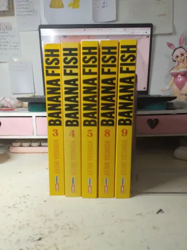 Coleção banana fish vol 3, 4, 5, 8 e 9