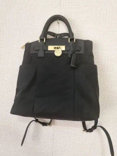 MOCHILA MICHAEL KORS HAMILTON NYLON E COURO