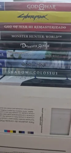 Playstation 5 versão midia fisica,1TB,controle original + 8 jogos