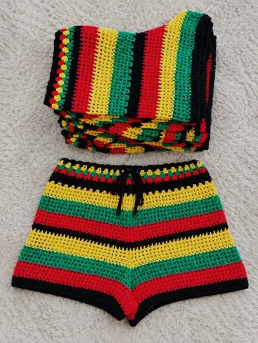 Short reggae crochê