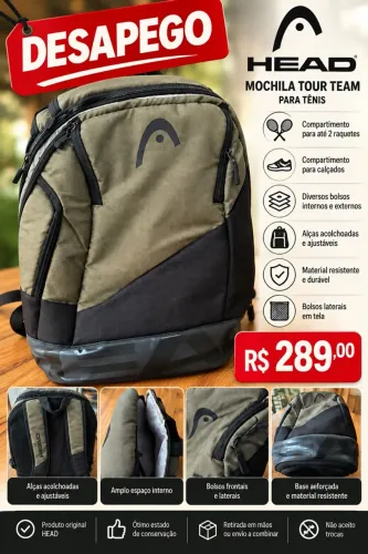 MOCHILA HEAD ORIGINAL PARA TÊNIS |