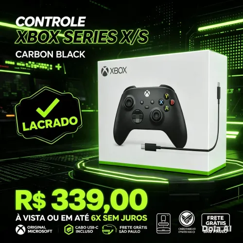 Controle Original Séries X/S CARBON BLACK - LACRADO