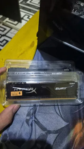 Memória ram hyperx fury 8gb ( 2x4gb 2666MHz)