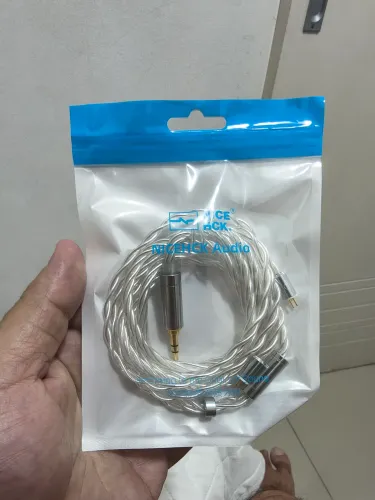 Cabo P2 Nicehck 2.5mm alta fidelidade profissional sem Mic - Prata