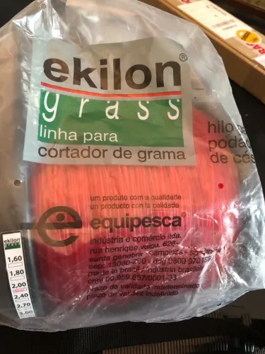 Fio de nylon EKILON 2,0 mm 2KG + alça para roçadeira 