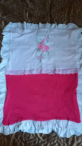 3 pares de fronha tamanho 50x70 bordadas