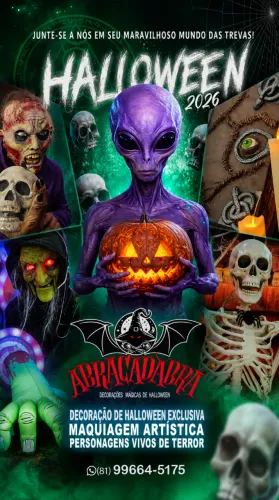 HALLOWEEN ABRACADABRA DECORAÇÕES