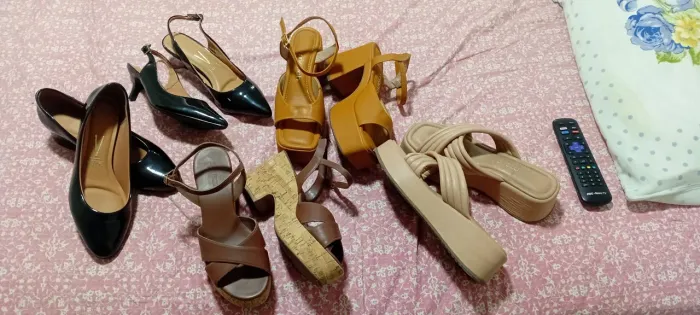 Lote de sapatos 50 reais cada