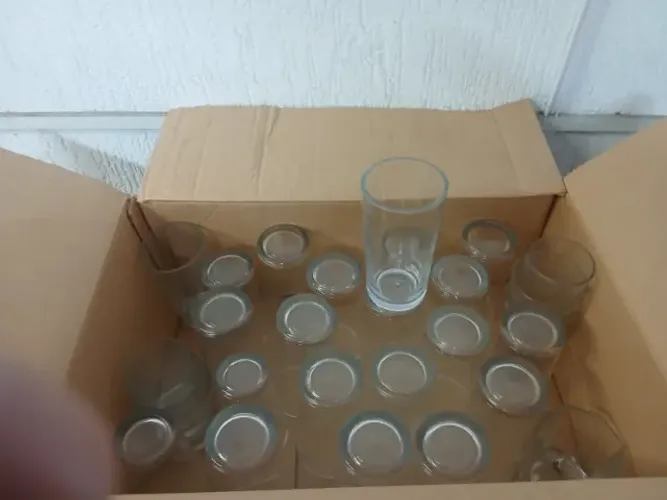Kit com 30 Copos de Vidro 390 ml