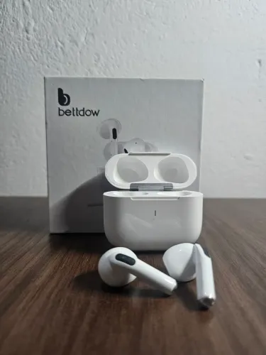 Fone sem fio Bluetooth Bettdow branco Novo