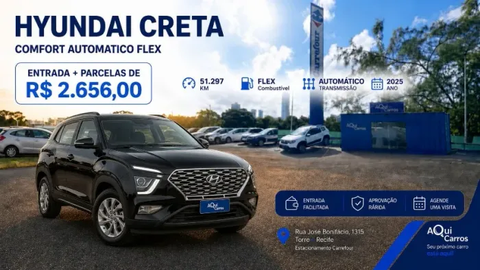 Hyundai Creta Comfort 1.0 TB 12V Flex AUT 2025