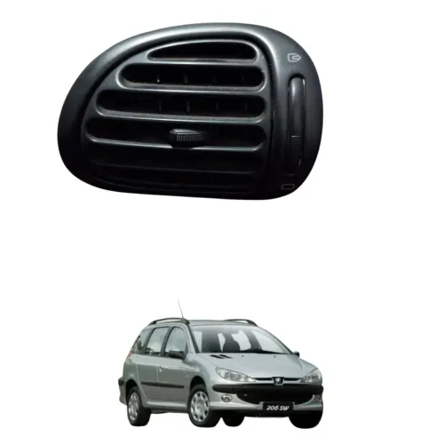 Difusor ar painel Peugeot 206 lado direito 2001 ao 2008