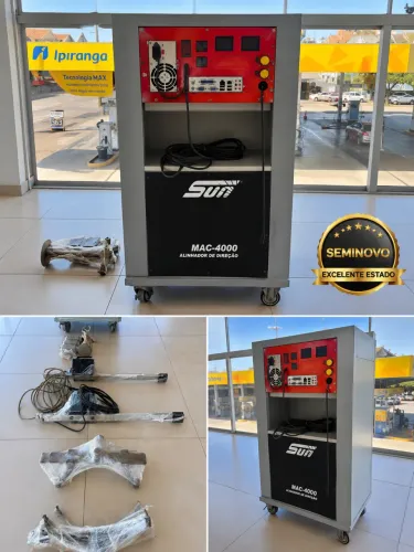Oportunidade! Alinhador computadorizado profissional SUN MAC-4000, equipamento seminovo.