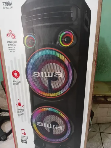 Caixa de som atual modelo aiwa