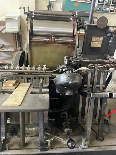 Heidelberg de leque Tipografica ou corte vinco 