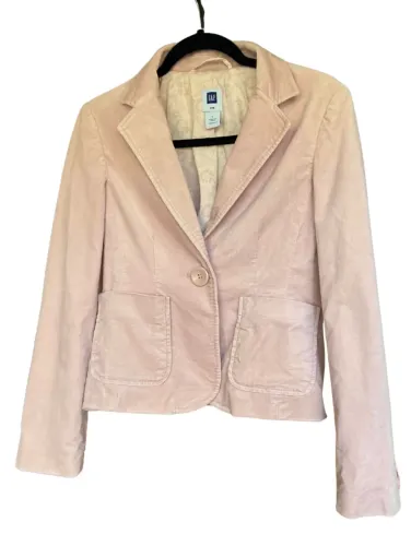 Blazer Rosa aveludado da Gap