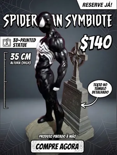Spider ssymbiote 35cm 3D