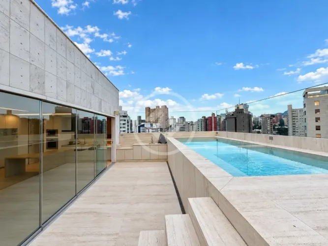 COBERTURA 4 QUARTOS NO LOURDES EM BELO HORIZONTE codigo: 392219