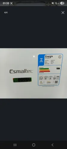 Geladeira Esmaltec  aceito cartão de crédito 