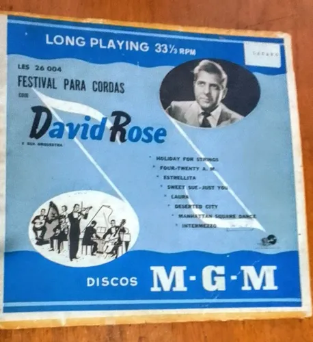 Disco David Rose Festival para Cordas<br> <br>- Selo: MGM / 33? RPM / 10