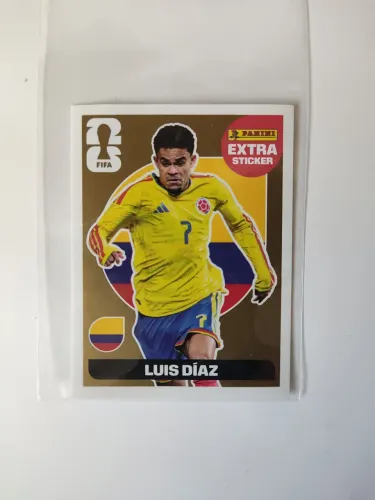 Luiz Díaz Gold Extra Sticker Fifa World Cup 2026 Panini