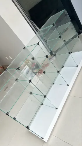 Balcão de vidro expositor