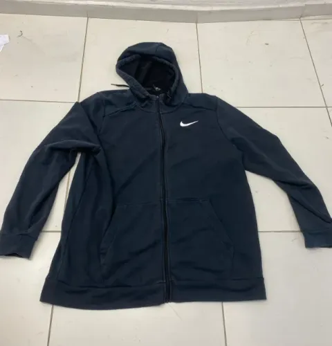 moletom de zíper preto Nike G